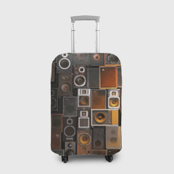 Чехол для чемодана 3D Винтажные колонки 