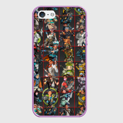 Чехол для iPhone 5/5S матовый Apex legends - all legends