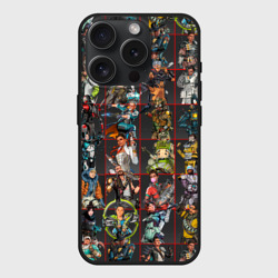 Чехол силиконовый для Apple iPhone 15 Pro матовый Apex legends - all legends
