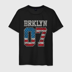Brooklyn 07 – Мужская футболка хлопок с принтом купить со скидкой в -20%