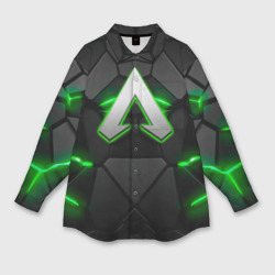 Мужская рубашка oversize 3D Apex legends green