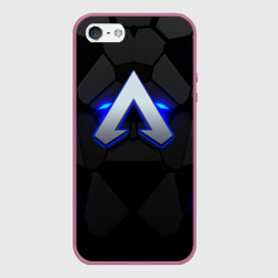 Чехол для iPhone 5/5S матовый Apex legends blue