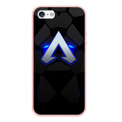 Чехол для iPhone 5/5S матовый Apex legends blue