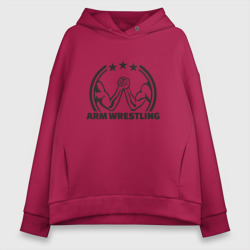 Женское худи Oversize хлопок Arm wrestling