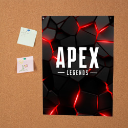 Постер Апекс легенд - красный неон - фото 2