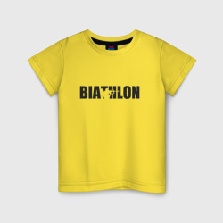 Детская футболка хлопок Биатлон арт