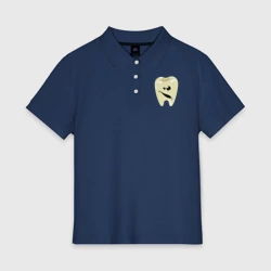 Женское поло хлопок Милый зубик