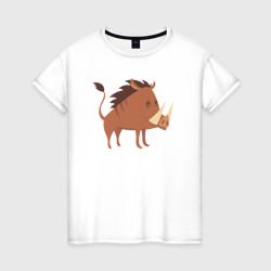 Женская футболка хлопок Boar