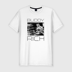 Мужская футболка хлопок Slim Jazz legend Buddy Rich