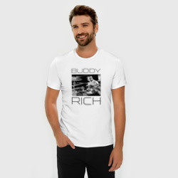 Мужская футболка хлопок Slim Jazz legend Buddy Rich - фото 2
