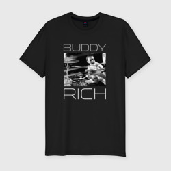 Мужская футболка хлопок Slim Легенда джаза Бадди Рич