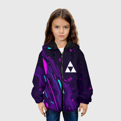 Детская куртка 3D Zelda neon gaming, цвет черный - фото 4