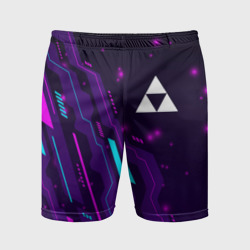 Мужские шорты спортивные Zelda neon gaming