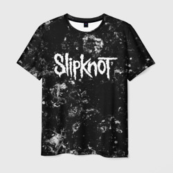 Мужская футболка 3D Slipknot black ice