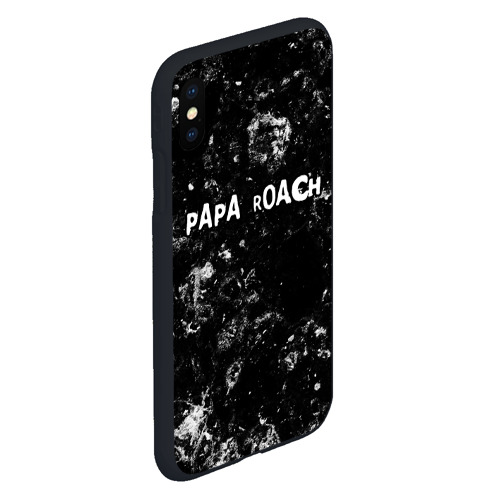 Чехол для iPhone XS Max матовый Papa Roach black ice - фото 3