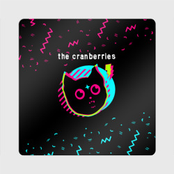 Магнит виниловый Квадрат The Cranberries - rock star cat