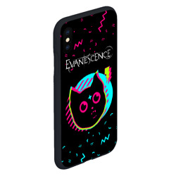 Чехол для iPhone XS Max матовый Evanescence - rock star cat - фото 2