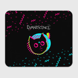 Прямоугольный коврик для мышки Evanescence - rock star cat