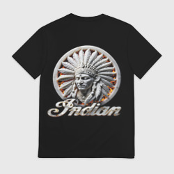 Мужская футболка 3D Indian Motorcycles Fire`n`Marble