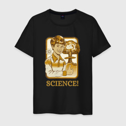 Мужская футболка хлопок Взрыв наука мем