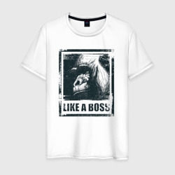 Like a boss – Футболка из хлопка с принтом купить со скидкой в -20%