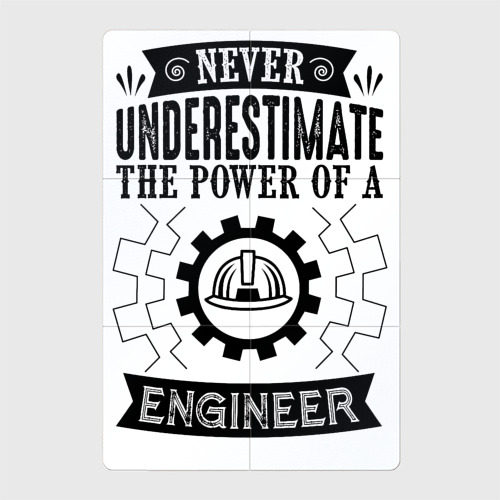 Магнитный плакат 2Х3 Never underestimate the power of a engineer