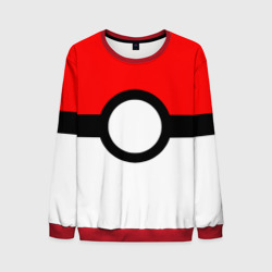 Мужской свитшот 3D Pokeball texture