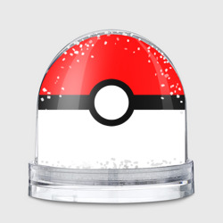 Игрушка Снежный шар Pokeball texture