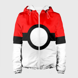 Женская куртка 3D Pokeball texture