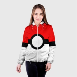 Женская куртка 3D Pokeball texture - фото 2