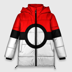 Женская зимняя куртка Oversize Pokeball texture