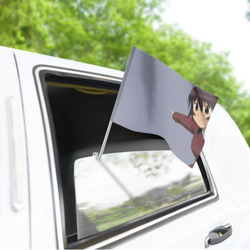 Флаг для автомобиля Azumanga Daioh Кагура - показывает пальцем мем - фото 2
