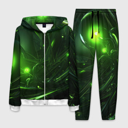 Зеленая  кислотная яркая неоновая абстракция – Мужской костюм 3D с принтом купить со скидкой в -21%