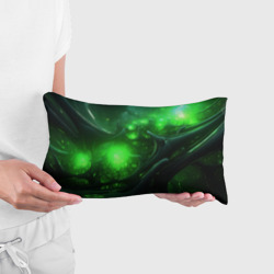 Подушка 3D антистресс Зеленая кислотная яркая неоновая      абстракция - фото 2