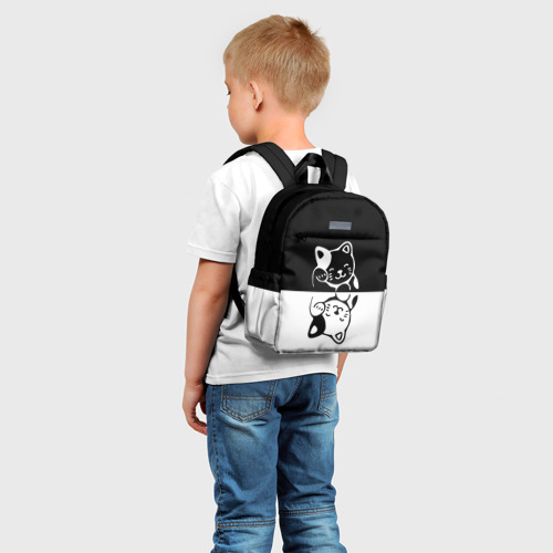 Детский рюкзак 3D Котик в отражении - фото 3