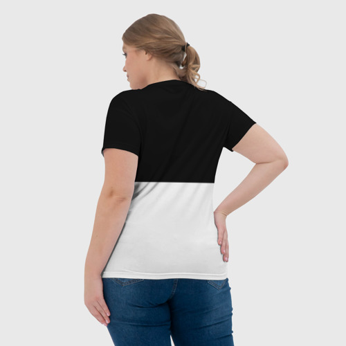 Женская футболка 3D Котик в отражении, цвет 3D печать - фото 7