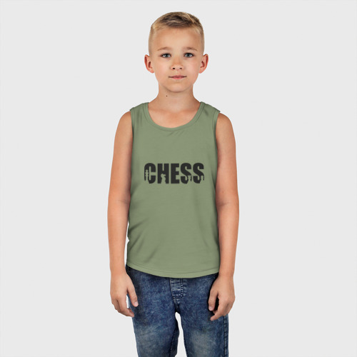 Детская майка хлопок Chess арт, цвет авокадо - фото 5