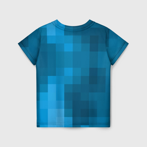 Детская футболка 3D Minecraft water cubes, цвет 3D печать - фото 2