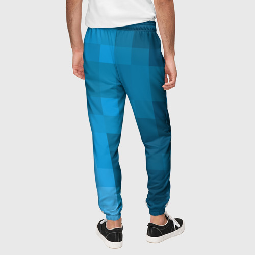 Мужские брюки 3D Minecraft water cubes, цвет 3D печать - фото 5