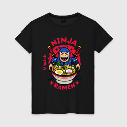 Ninja ramen – Женская футболка хлопок с принтом купить со скидкой в -20%