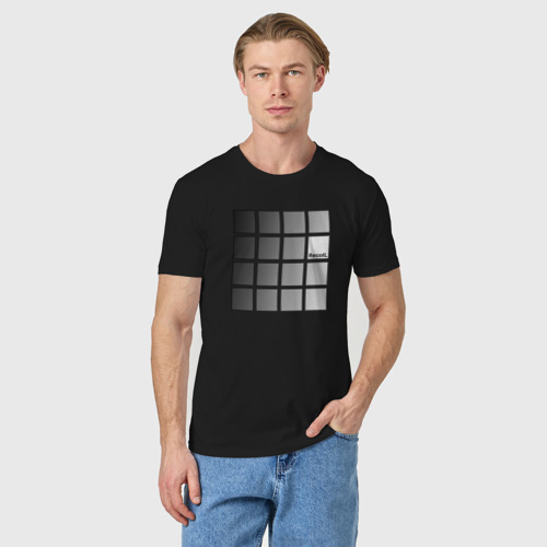 Мужская футболка хлопок Recoil - quadro, цвет черный - фото 3