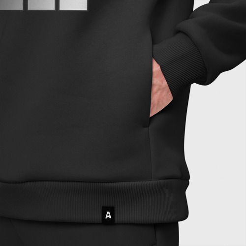 Мужской костюм oversize хлопок Recoil - quadro, цвет черный - фото 6