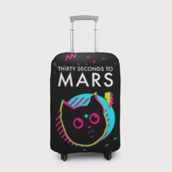 Чехол для чемодана 3D Thirty Seconds to Mars - rock star cat