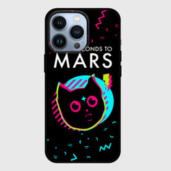 Чехол для iPhone 13 Pro Thirty Seconds to Mars - rock star cat