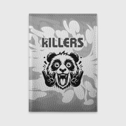 Обложка для автодокументов The Killers рок панда на светлом фоне