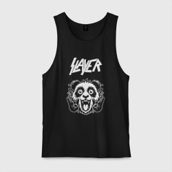 Мужская майка хлопок Slayer rock panda