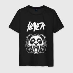 Мужская футболка хлопок Slayer rock panda