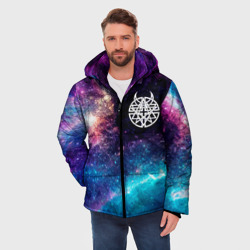 Мужская зимняя куртка 3D Disturbed space rock - фото 2