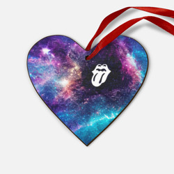Деревянная игрушка Сердце Rolling Stones space rock