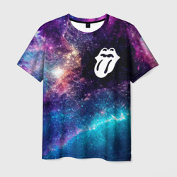 Мужская футболка 3D Rolling Stones space rock